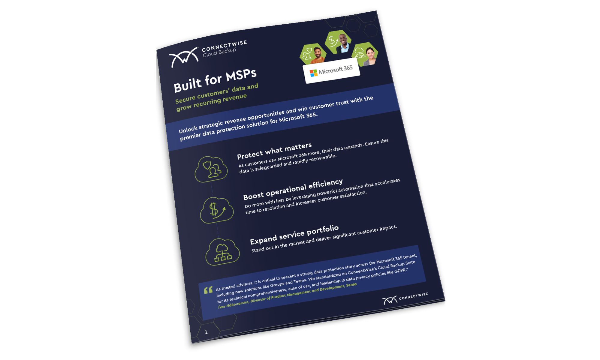 ConnectWise Cloud Backup Feature Sheet